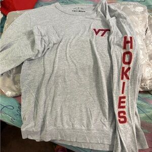 Virginia Tech Hokies women’s Gray Long Sleeve Tee